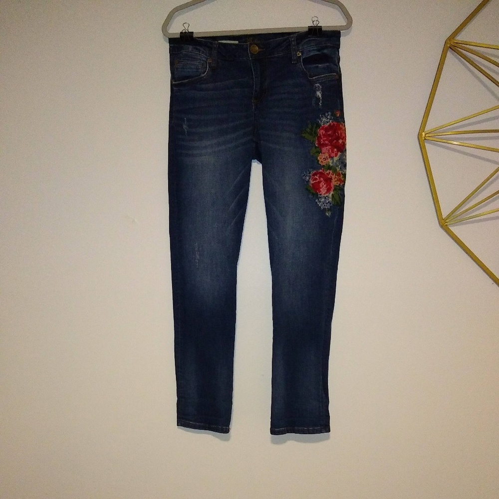 Kut from the Kloth Embroidered Jeans